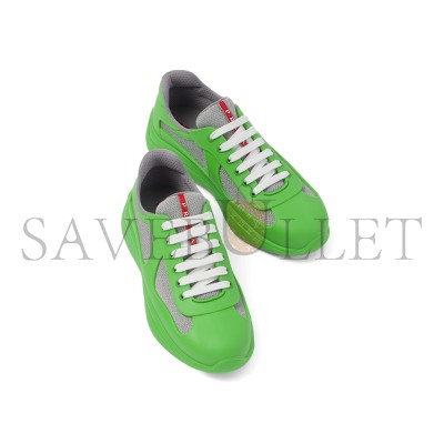 PRADA AMERICA'S CUP SOFT RUBBER AND BIKE FABRIC SNEAKERS 4E6500